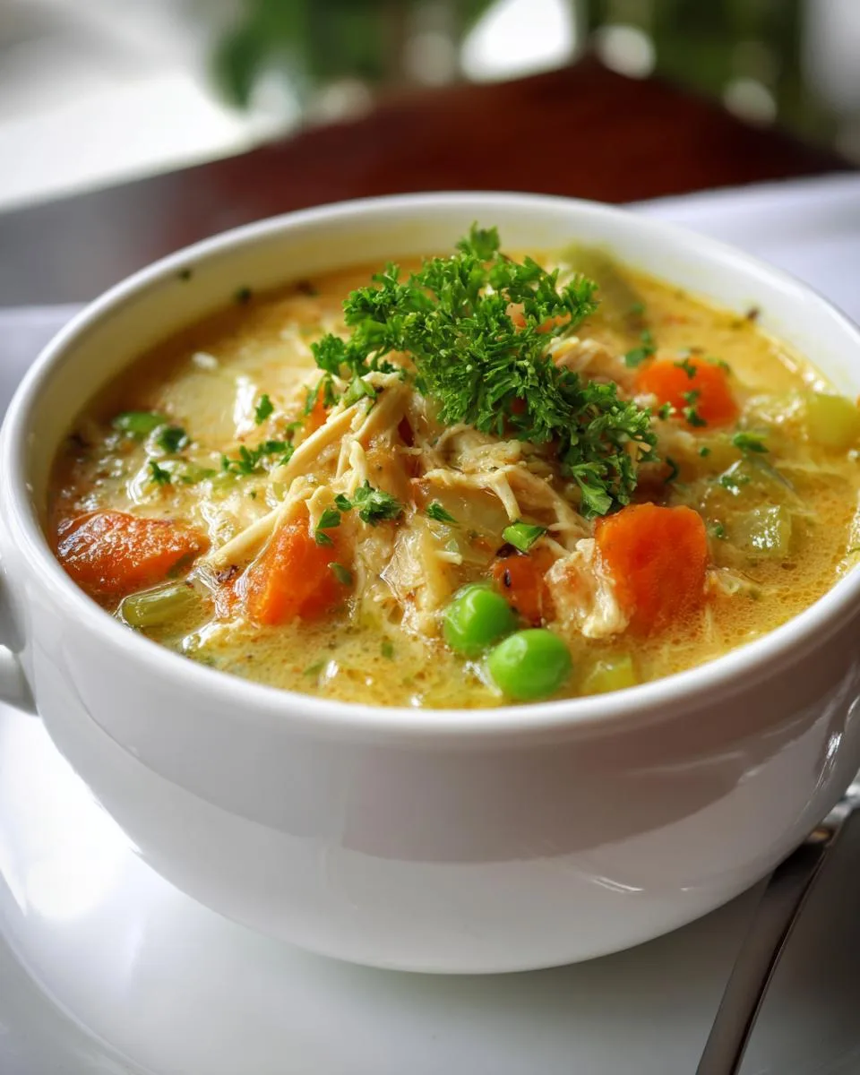 Slow Cooker Chicken Pot Pie Soup - detail 1