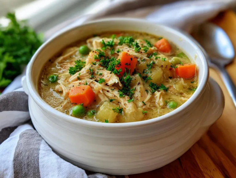 Slow Cooker Chicken Pot Pie Soup