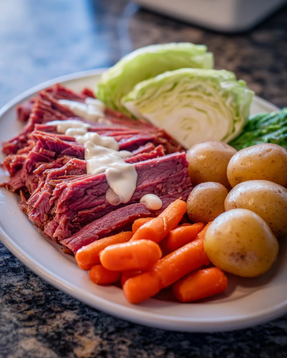 Slow Cooker Corned Beef and Cabbage - detail 1