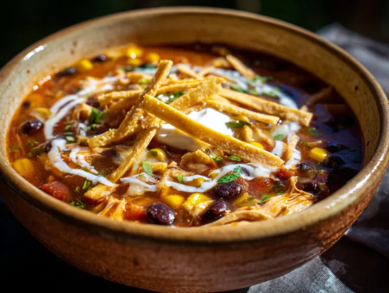 Southwestern Chicken Tortilla soup