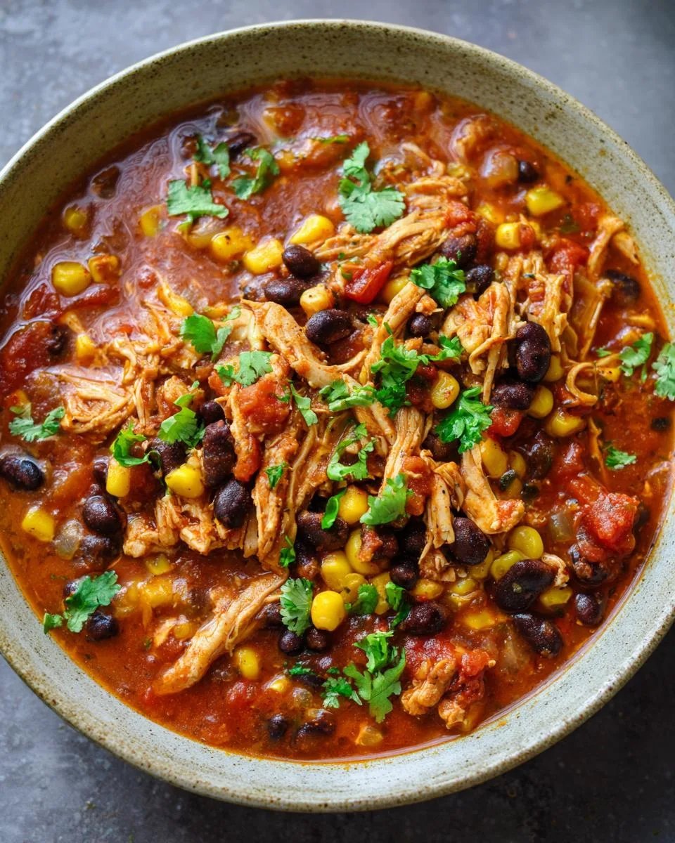 Spicy Salsa Chicken Chili - detail 2