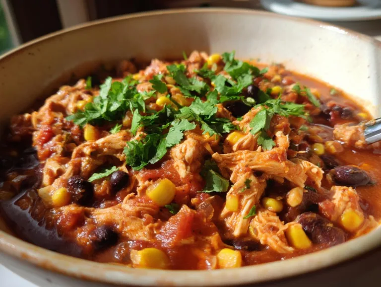 Spicy Salsa Chicken Chili