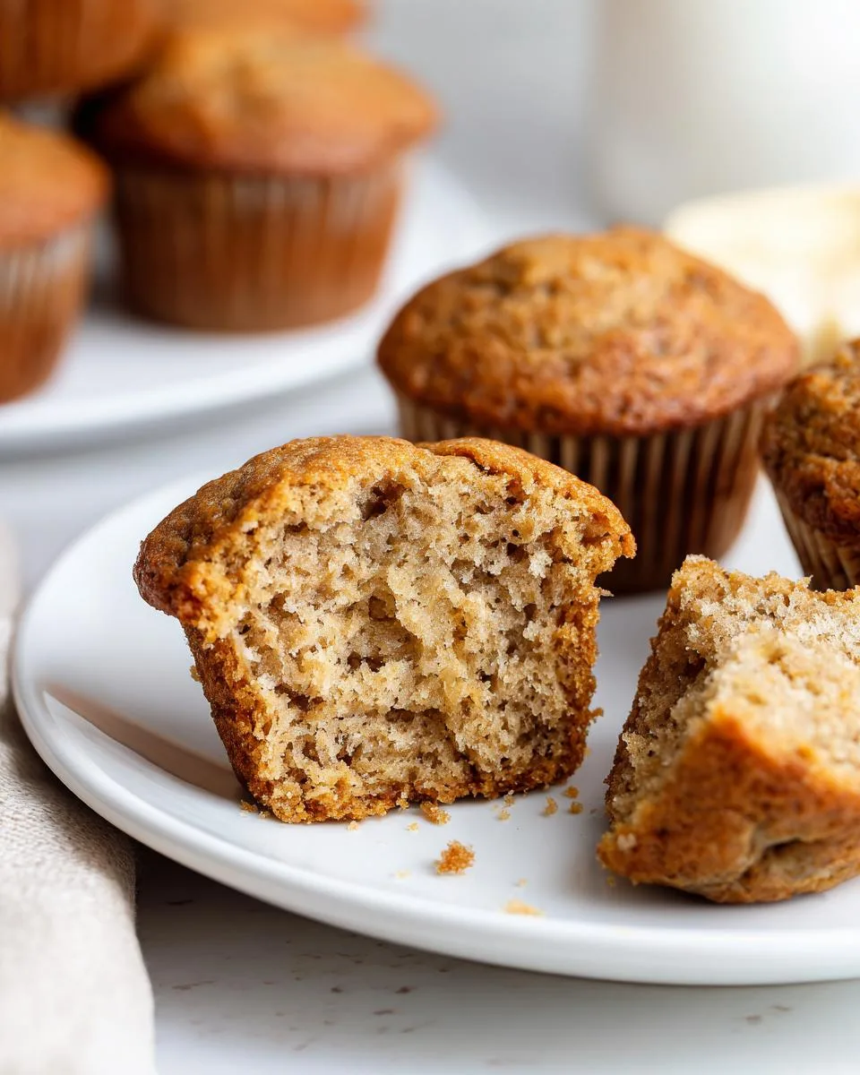 Whole Wheat Banana Muffins - detail 3