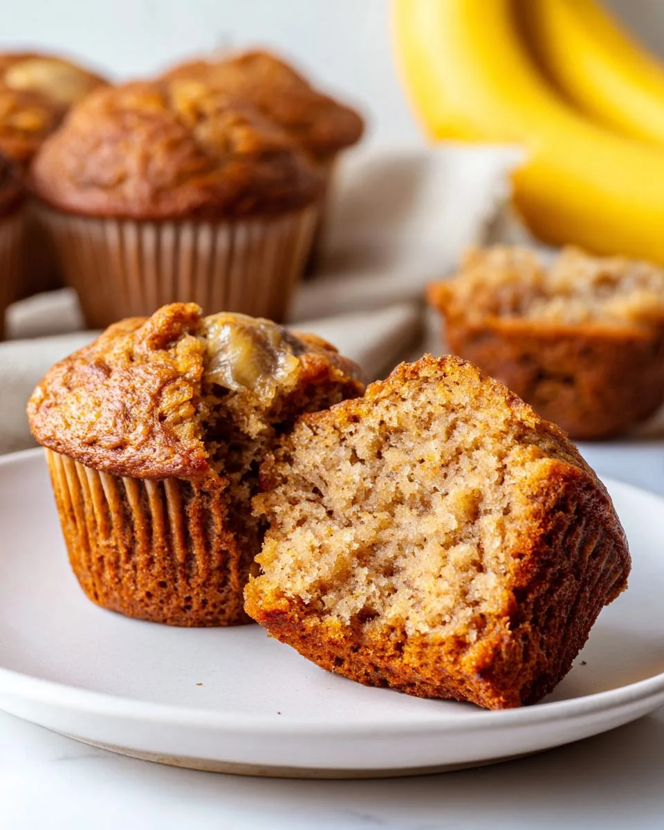 Whole Wheat Banana Muffins - detail 4