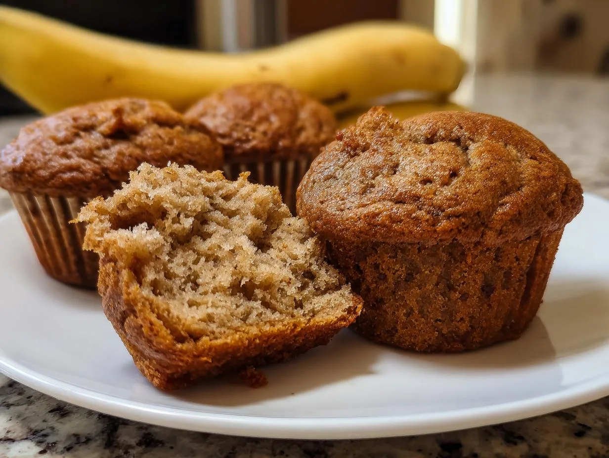15-Minute Whole Wheat Banana Muffins – Bite-Sized Bliss!