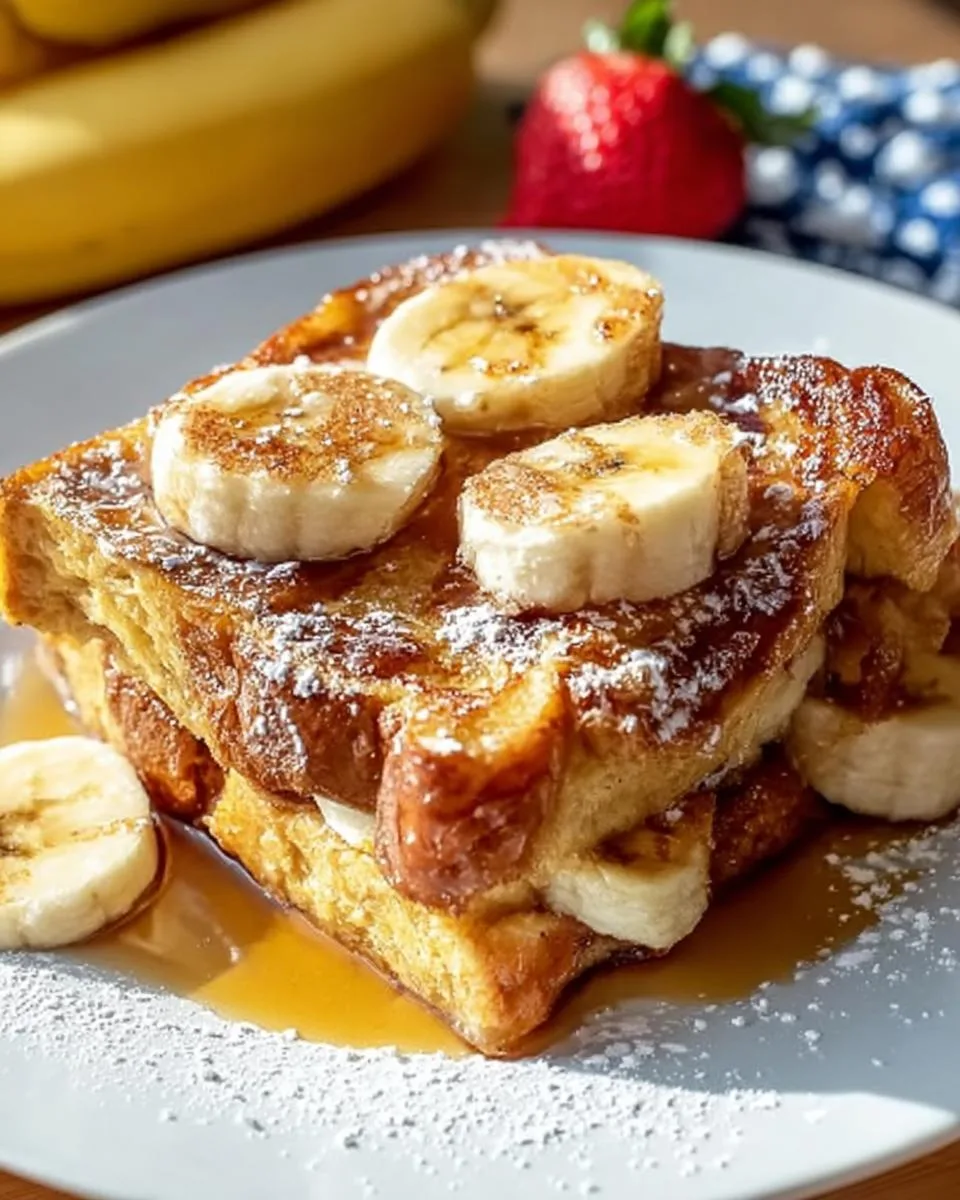 banana french toast casserole - detail 1