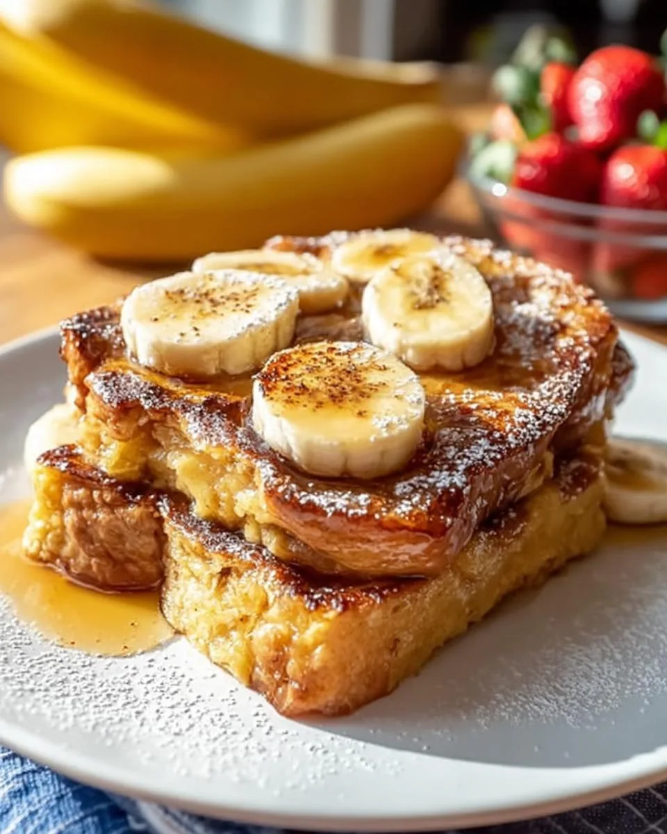 banana french toast casserole - detail 2