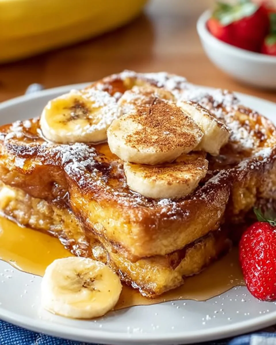 banana french toast casserole - detail 3