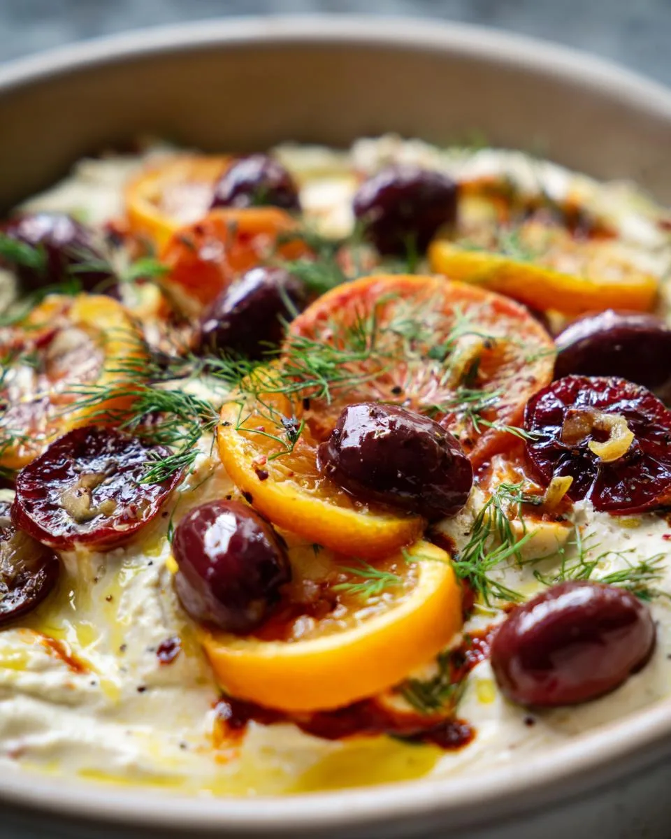 Blood Orange Whipped Feta - detail 1