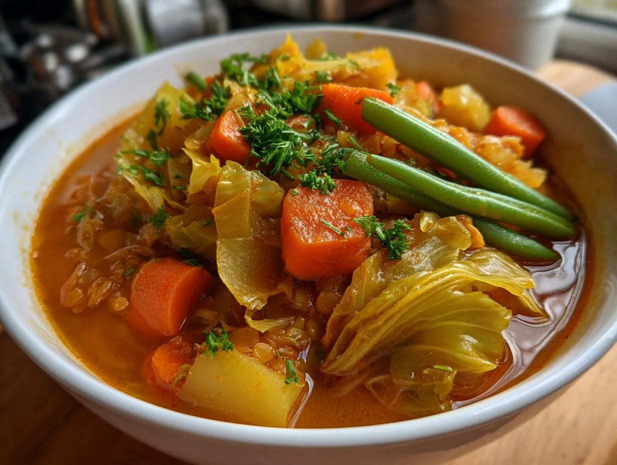 Heartwarming Cabbage Lentil Soup Ready in 30 Minutes