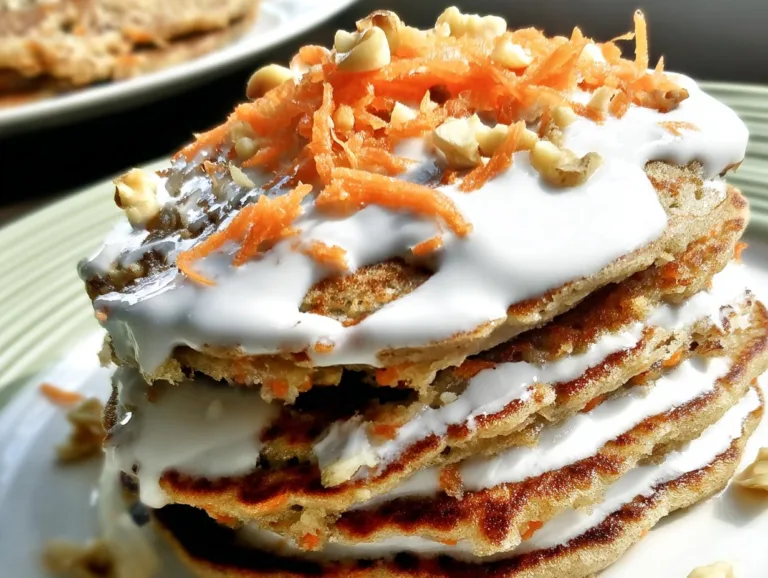 Carrot Cake Protein Pancakes