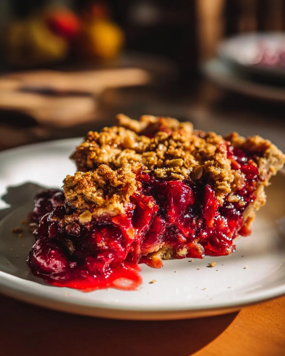 Cherry Crumble Pie Recipe - detail 1