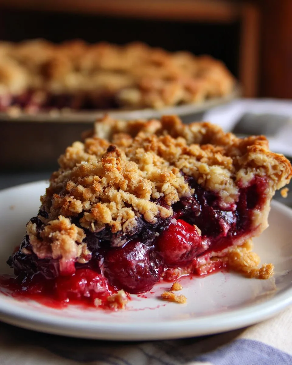 Cherry Crumble Pie Recipe - detail 2
