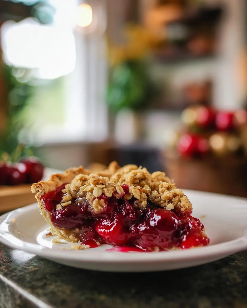 Cherry Crumble Pie Recipe - detail 3