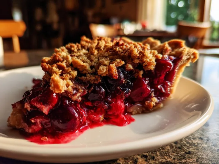 Cherry Crumble Pie Recipe