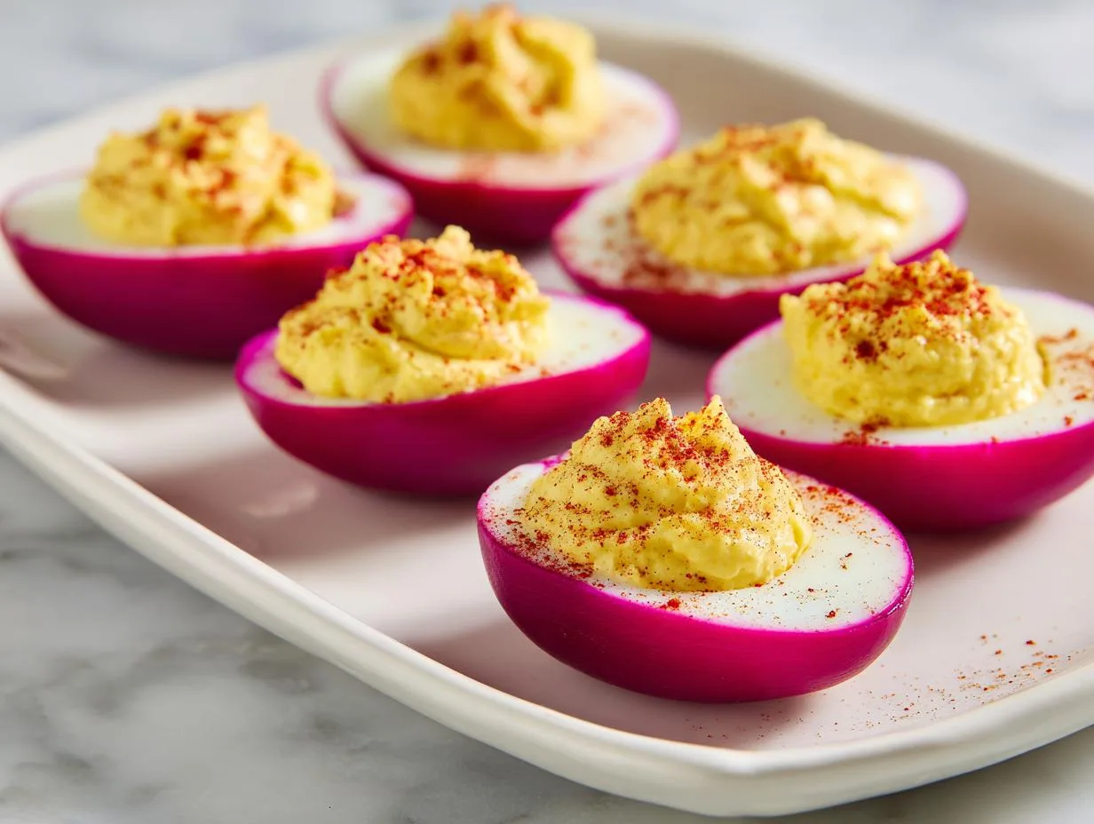 Magical Deviled Eggs With Pickled Beets Will Wow Every Guest