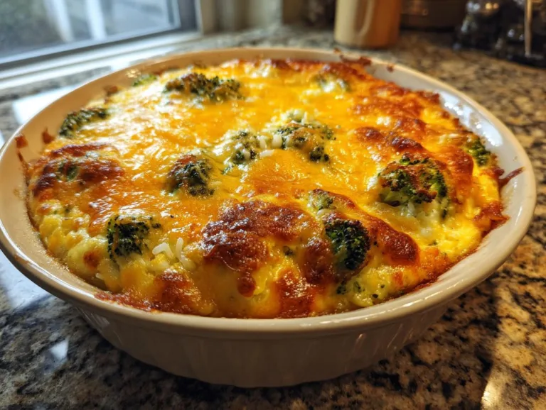 Easter Broccoli Rice Casserole Bake