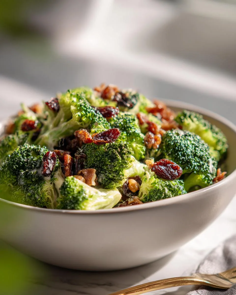 Easter Broccoli Salad With Raisins - detail 1