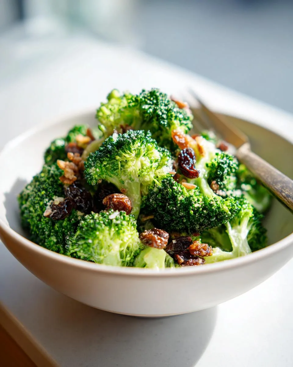 Easter Broccoli Salad With Raisins - detail 2