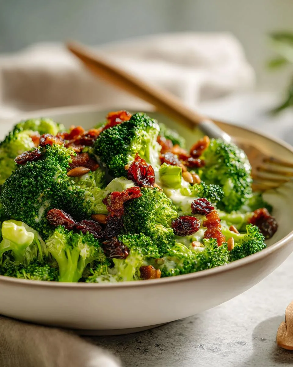 Easter Broccoli Salad With Raisins - detail 3