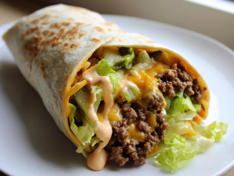 Easy Big Mac Wrap Recipe