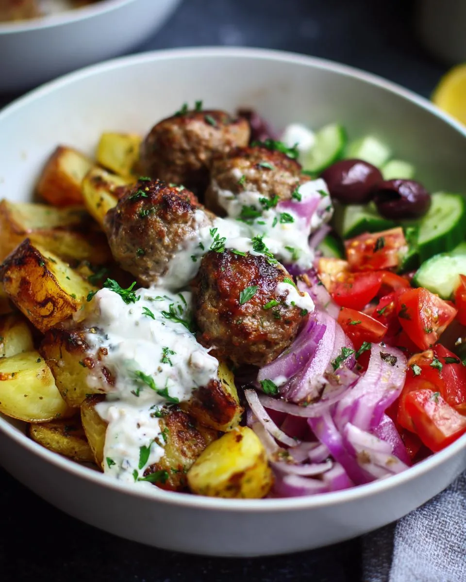 Greek Meatball Bowl Recipe - detail 4