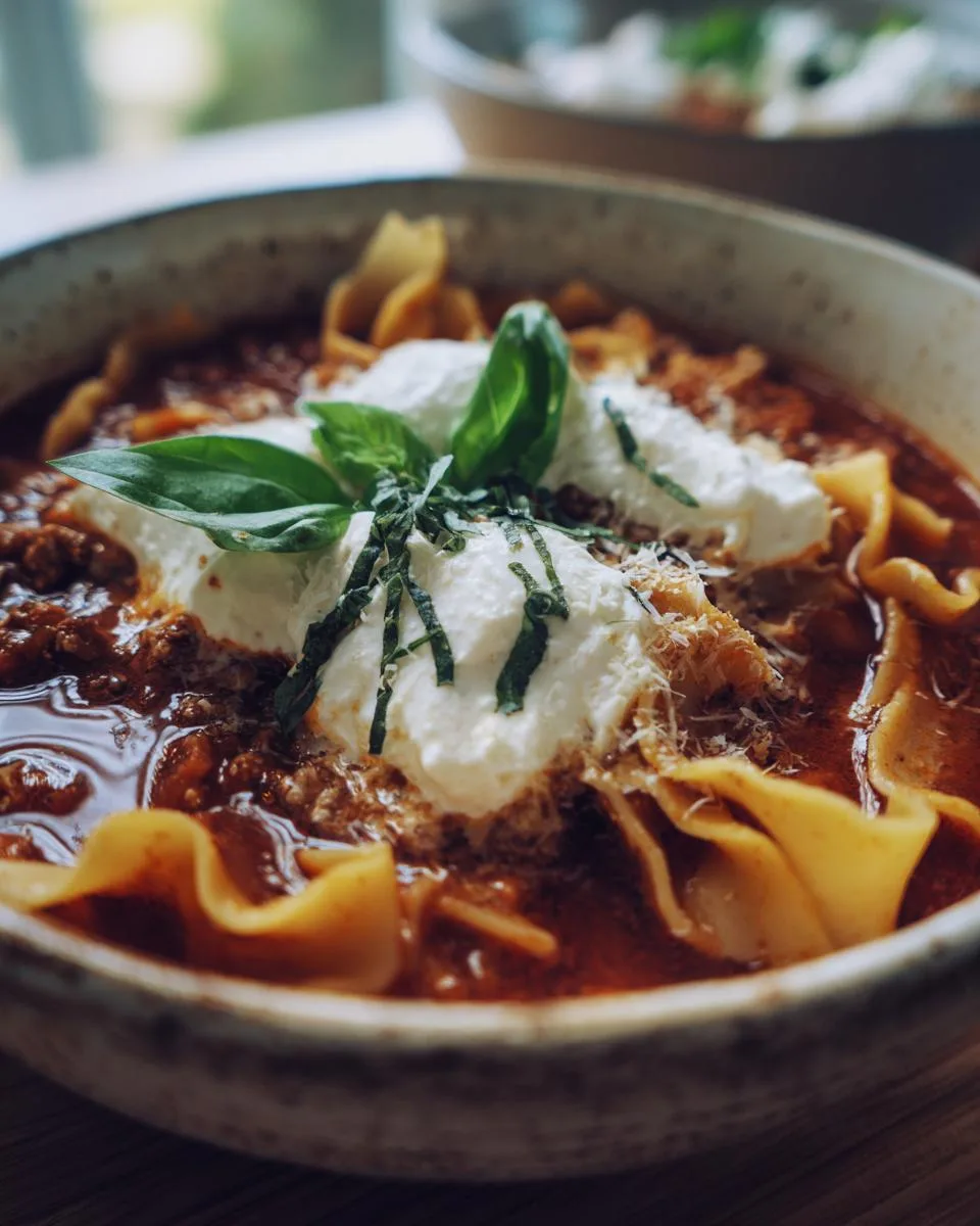 High-Protein Lasagna Soup - detail 2