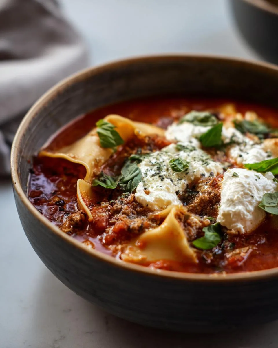 High-Protein Lasagna Soup - detail 4
