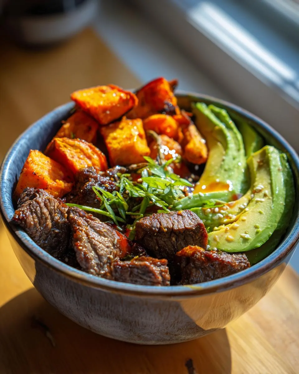 Hot Honey Beef Bowls - detail 1