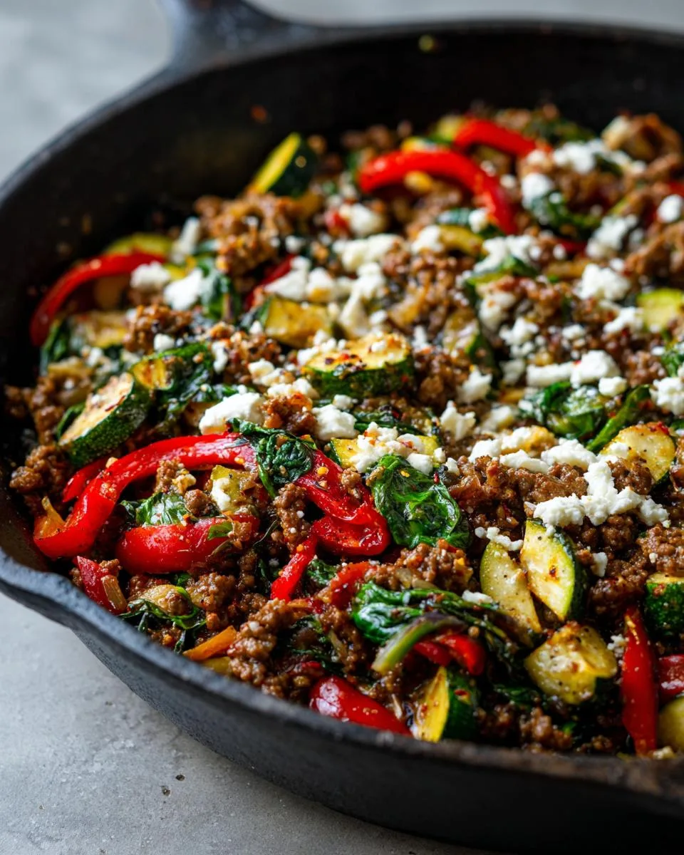 Mediterranean Ground Beef Stir Fry - detail 3