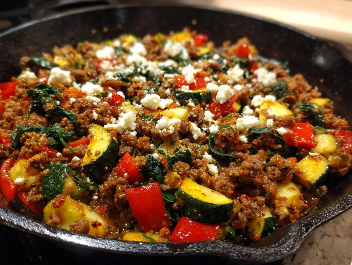 Mediterranean Ground Beef Stir Fry for Flavorful Weeknights
