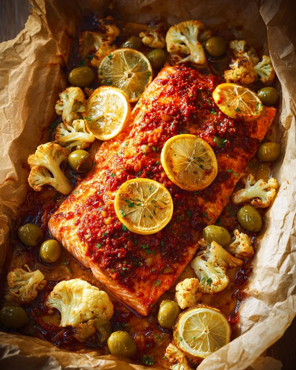 Moroccan Salmon Sheet Pan - detail 3