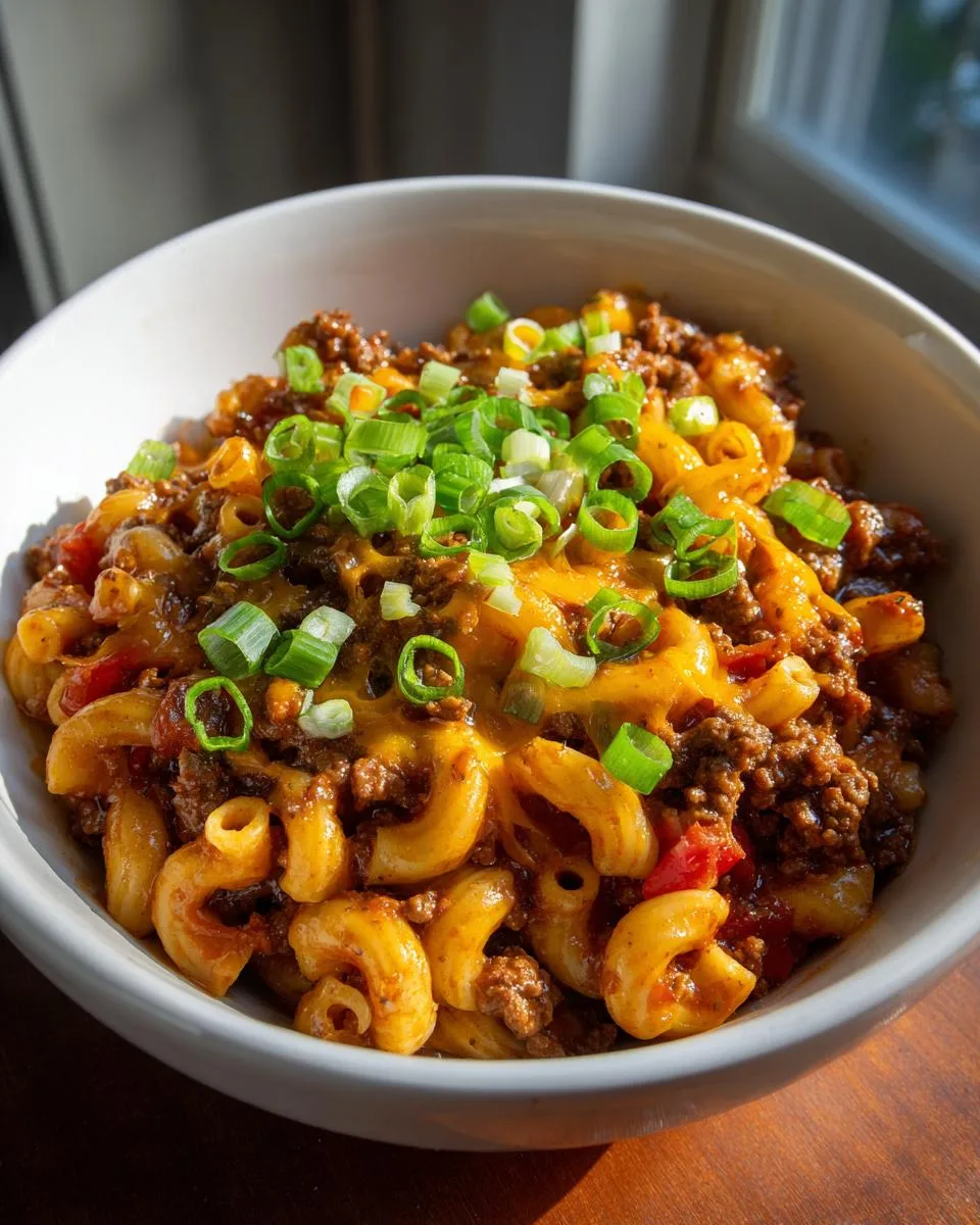 One Pot Beef Taco Pasta - detail 2