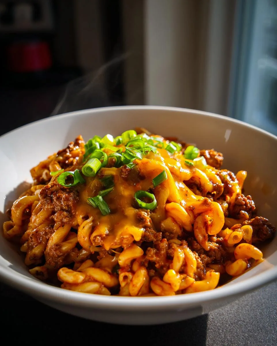 One Pot Beef Taco Pasta - detail 3