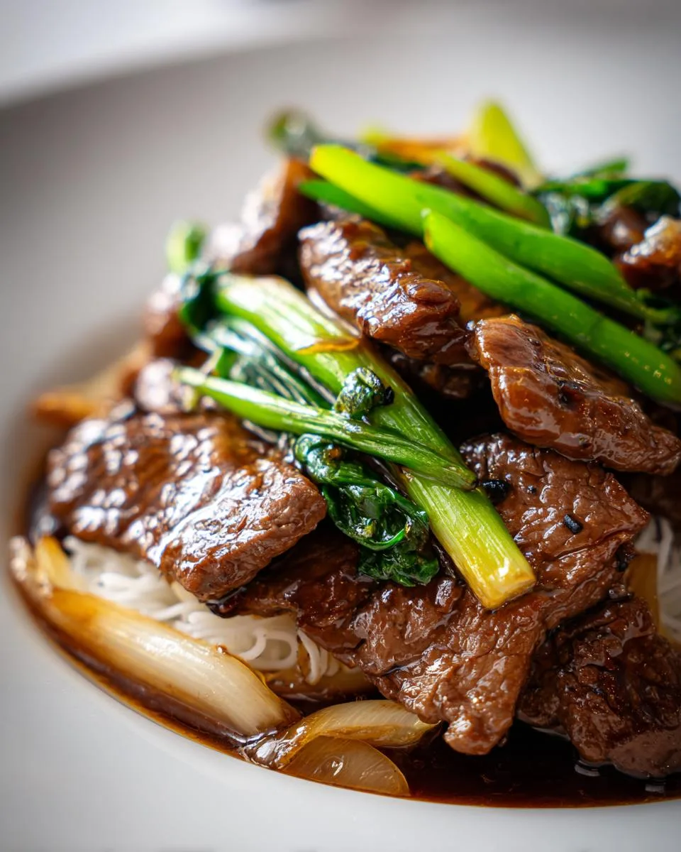 Restaurant Style Mongolian Beef - detail 3