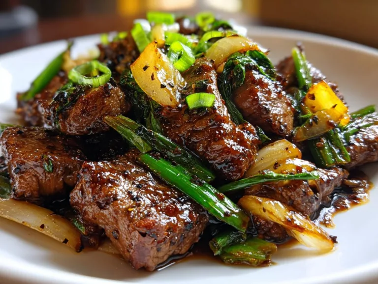 Restaurant Style Mongolian Beef