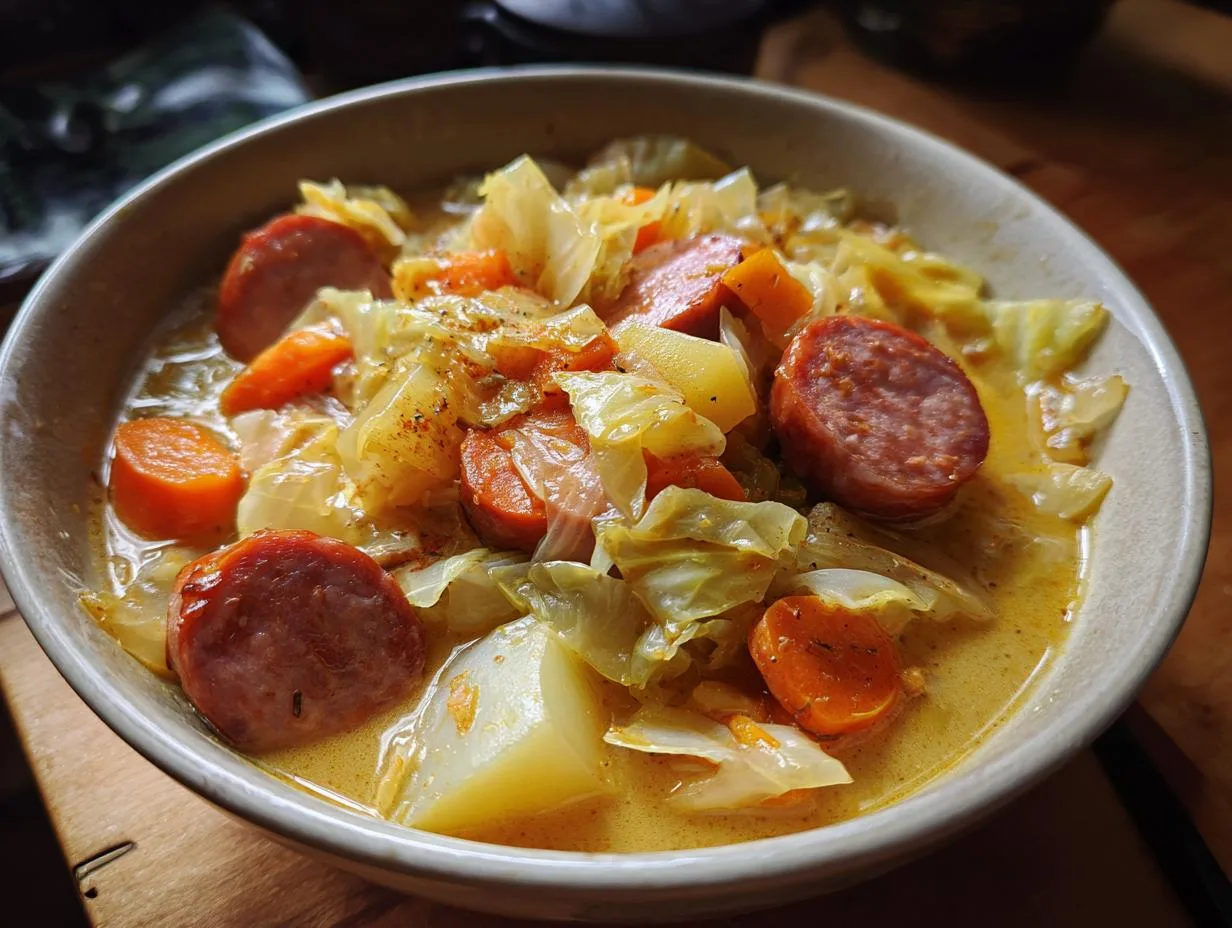 5-Star Smoked Sausage Cabbage Soup Recipe to Warm Your Soul
