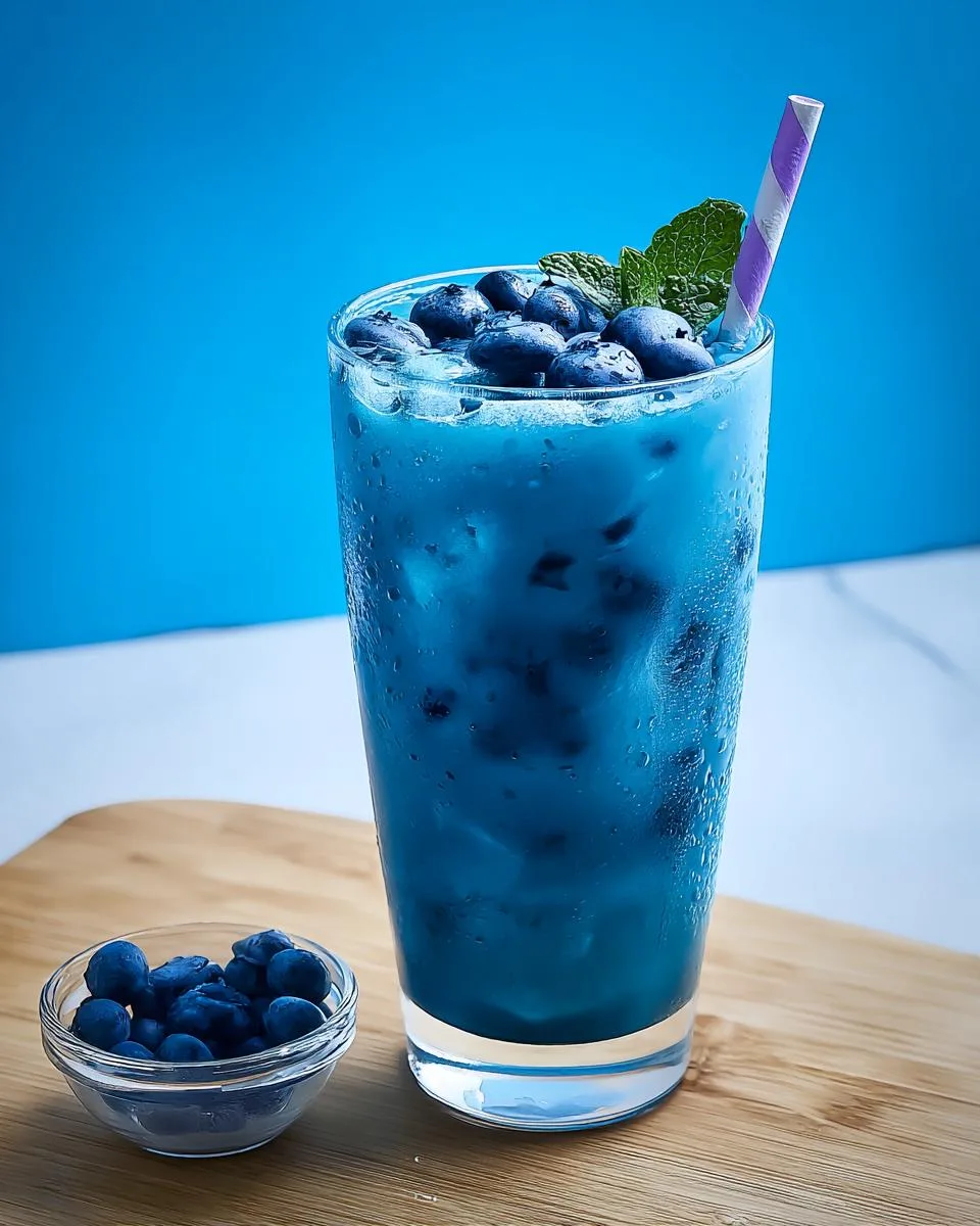 Starbucks Blueberry Blue Drink - detail 2