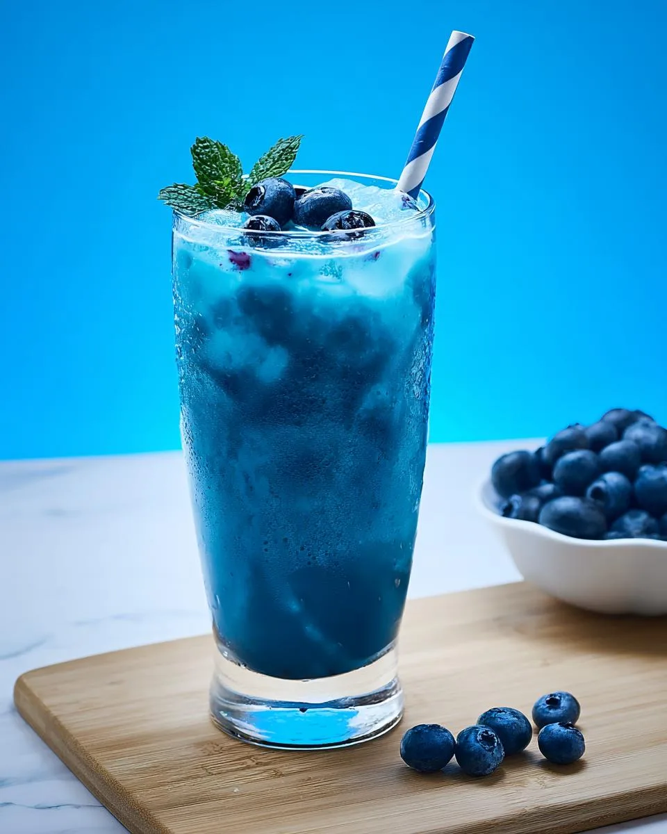 Starbucks Blueberry Blue Drink - detail 3