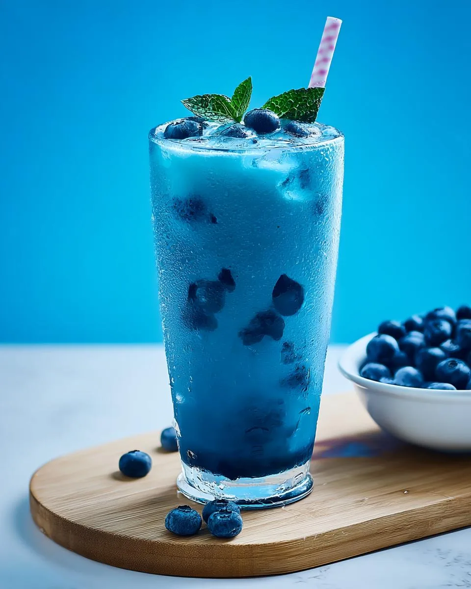 Starbucks Blueberry Blue Drink - detail 4