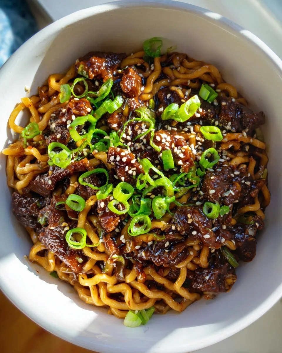 Sticky Beef Noodles - detail 3