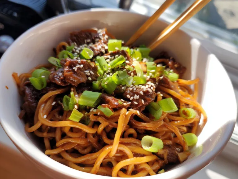 Sticky Beef Noodles