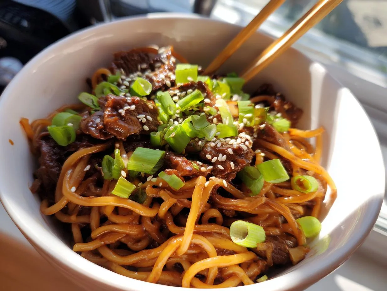 30-Minute Sticky Beef Noodles – Insanely Delicious & Easy