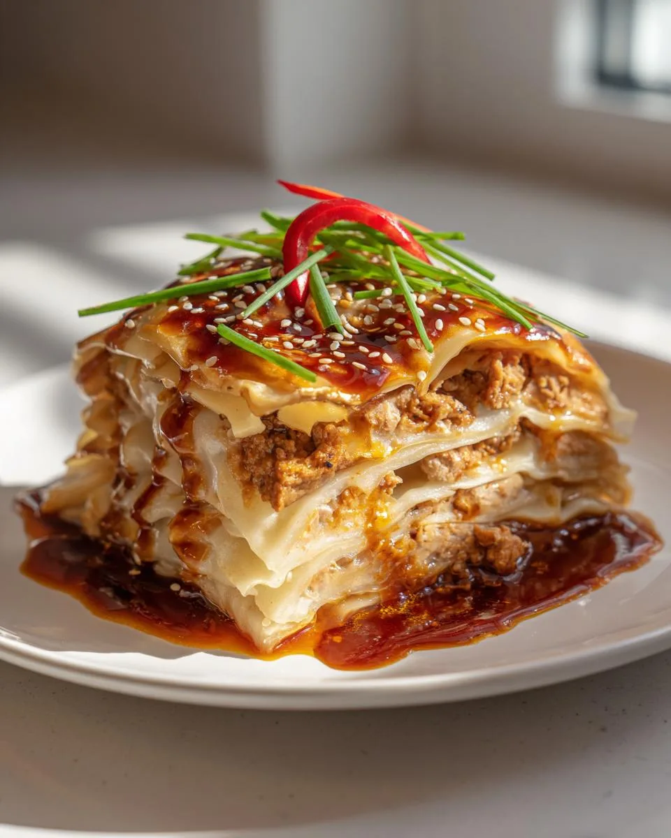 TikTok Viral Dumpling Lasagna - detail 1