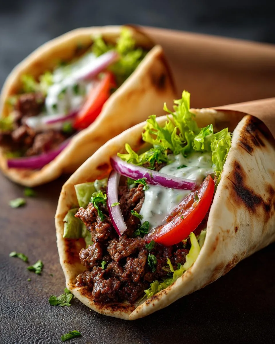 Top Greek Beef Wraps Roasted - detail 1