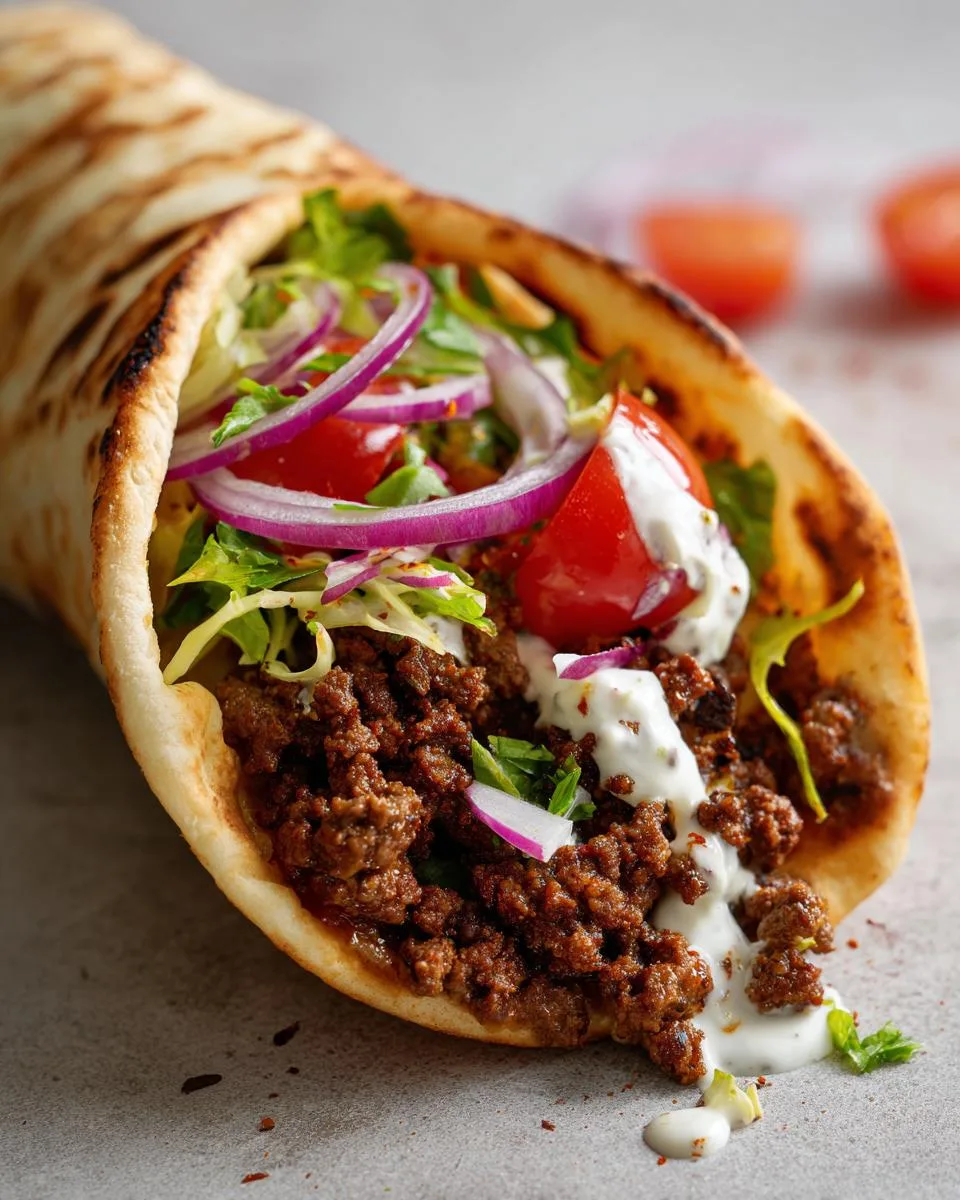 Top Greek Beef Wraps Roasted - detail 2