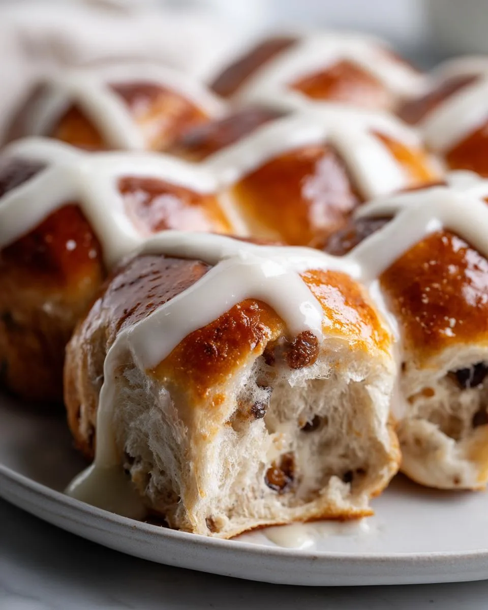 Traditional Hot Cross Buns - detail 3