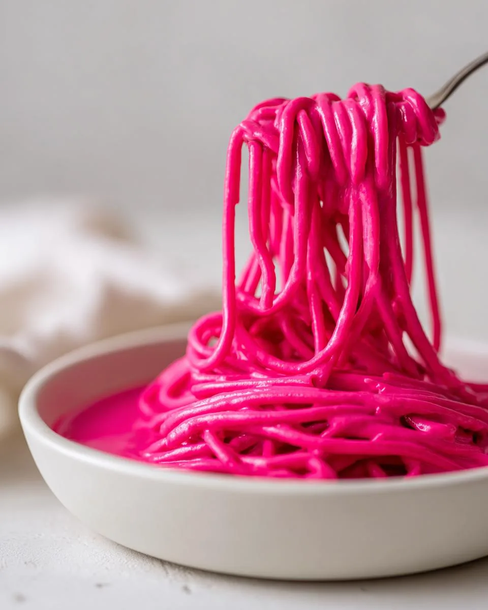 Vegan Pink Beet Pasta Sauce - detail 3