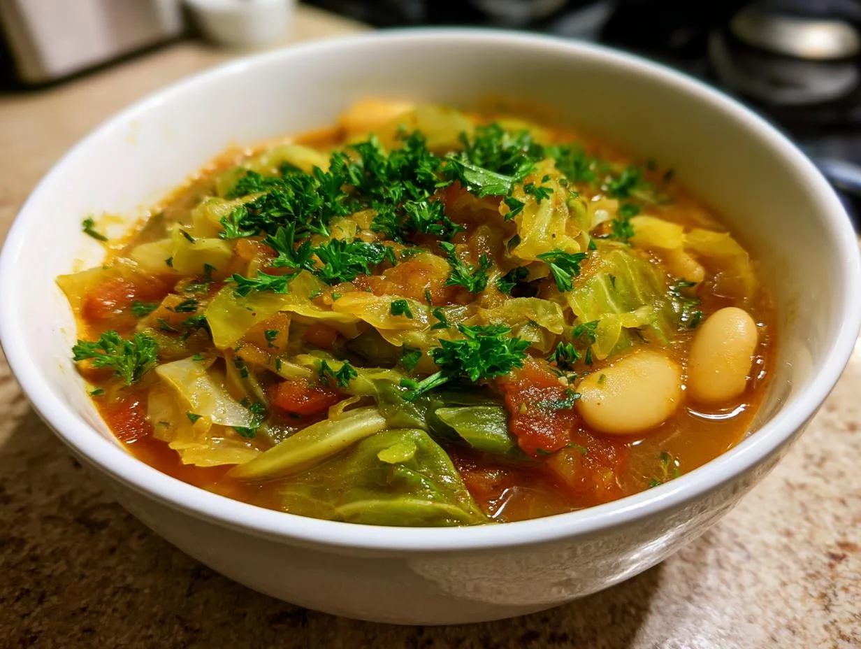 Hearty Vegetarian Cabbage Soup Recipe – 6 Cozy Ingredients!