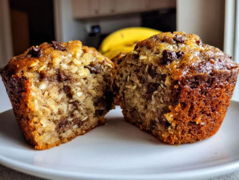 banana oat breakfast muffins